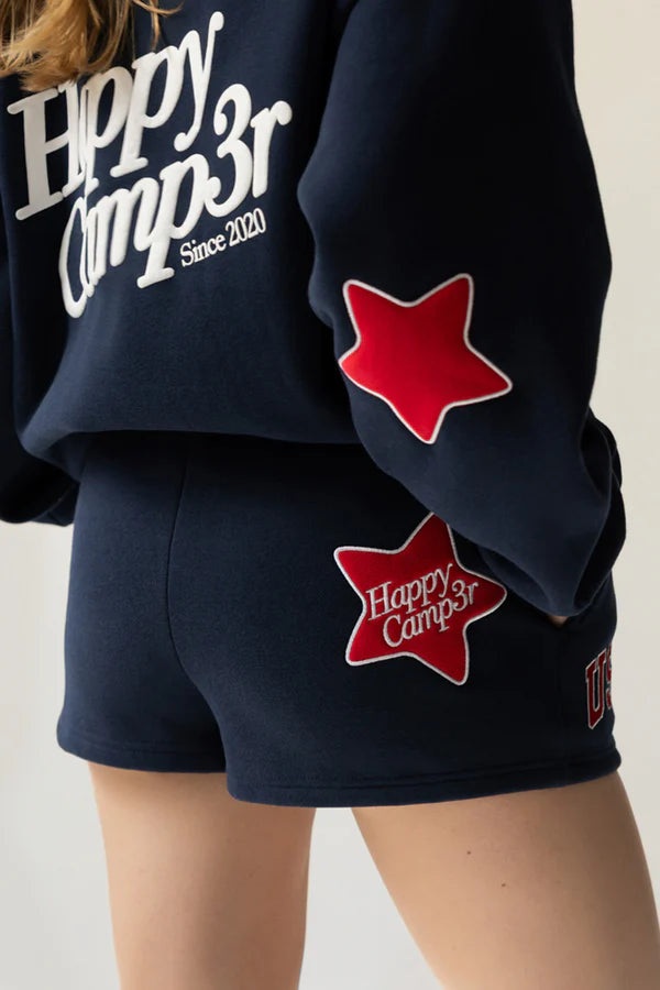 Happy Camp3r Navy USA Shorts